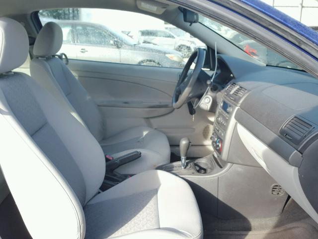 1G1AK15F277157718 - 2007 CHEVROLET COBALT LS BLUE photo 5