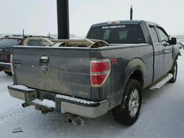 1FTFX1EF4CFA63354 - 2012 FORD F150 SUPER GRAY photo 4