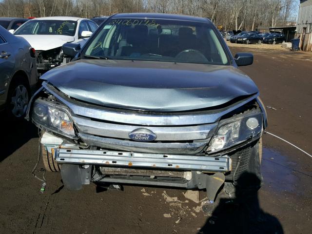 3FAHP0JAXBR307836 - 2011 FORD FUSION SEL BLUE photo 9