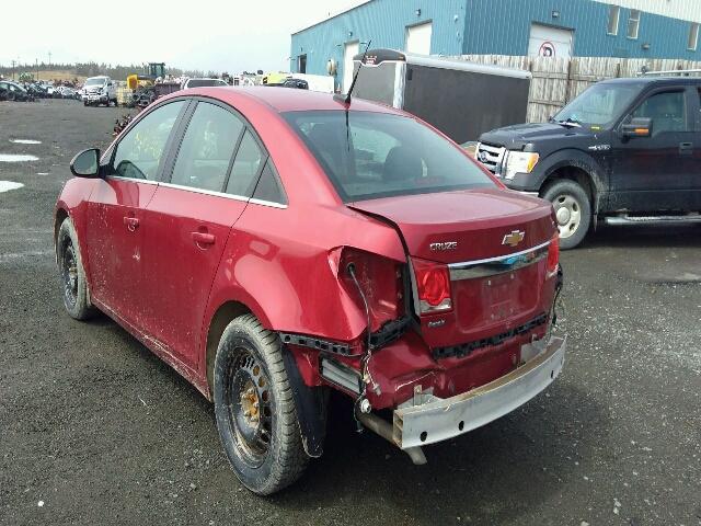 1G1PG5SC6C7189725 - 2012 CHEVROLET CRUZE LT RED photo 3