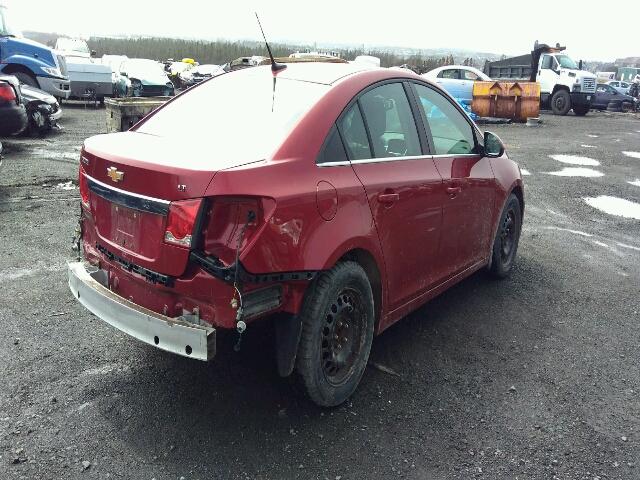 1G1PG5SC6C7189725 - 2012 CHEVROLET CRUZE LT RED photo 4