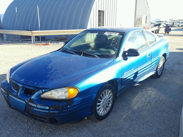 1G2NF12TXYM786240 - 2000 PONTIAC GRAND AM S ლურჯი ფოტო 2