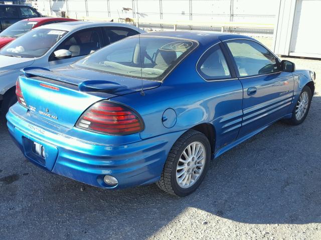 1G2NF12TXYM786240 - 2000 PONTIAC GRAND AM S BLUE photo 4