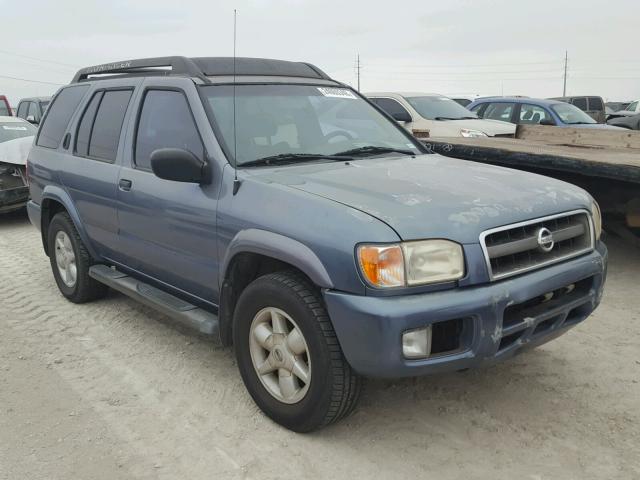 JN8DR09XX2W658713 - 2002 NISSAN PATHFINDER BLUE photo 1