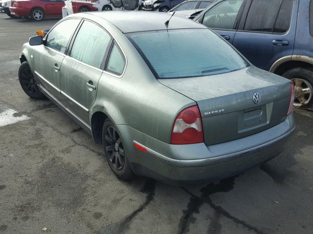 WVWPD63B22P343650 - 2002 VOLKSWAGEN PASSAT GLS GRAY photo 3