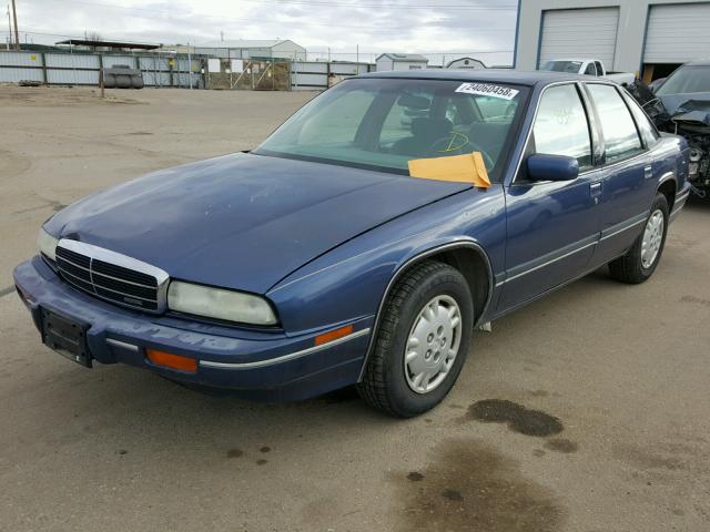 2G4WB55M3R1467150 - 1994 BUICK REGAL CUST BLUE photo 2