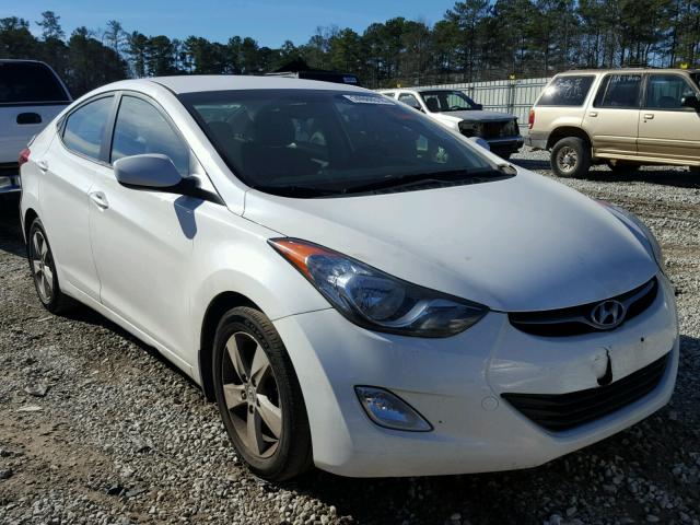 5NPDH4AE3DH395800 - 2013 HYUNDAI ELANTRA GL WHITE photo 1