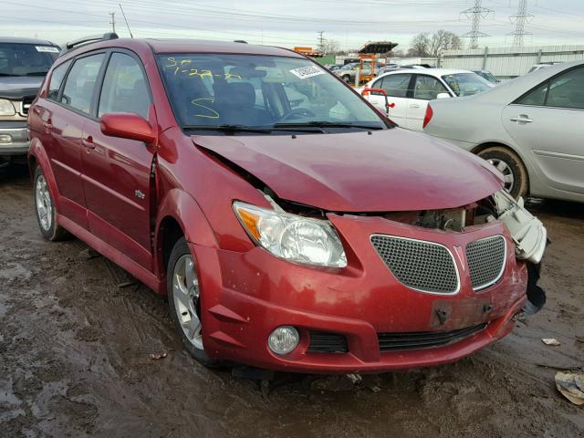 5Y2SL65807Z409736 - 2007 PONTIAC VIBE RED photo 1