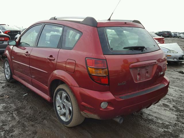 5Y2SL65807Z409736 - 2007 PONTIAC VIBE RED photo 3