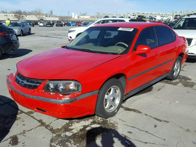 2G1WF55E519102405 - 2001 CHEVROLET IMPALA 红色 照片 2