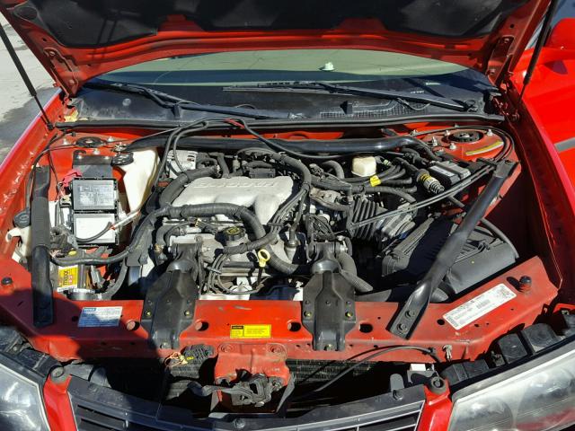 2G1WF55E519102405 - 2001 CHEVROLET IMPALA RED photo 7