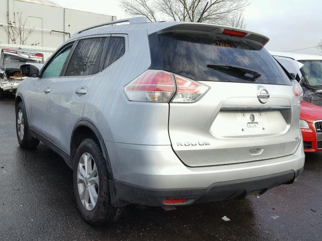 KNMAT2MT8FP514013 - 2015 NISSAN ROGUE S SILVER photo 3