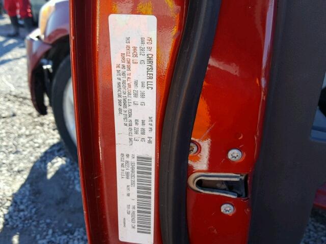 1B3HB48A39D135921 - 2009 DODGE CALIBER SX RED photo 10