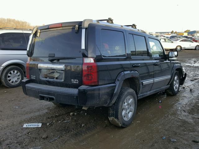 1J8HG58236C165252 - 2006 JEEP COMMANDER BLACK photo 4