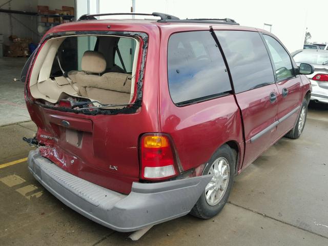 2FMZA5148XBB50039 - 1999 FORD WINDSTAR L RED photo 4