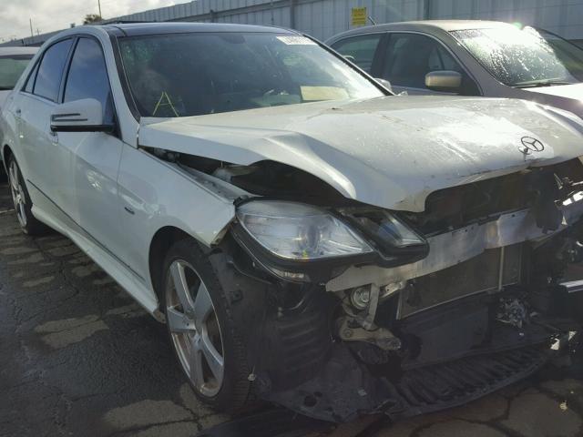 WDDHF5KB4CA637281 - 2012 MERCEDES-BENZ E 350 WHITE photo 1