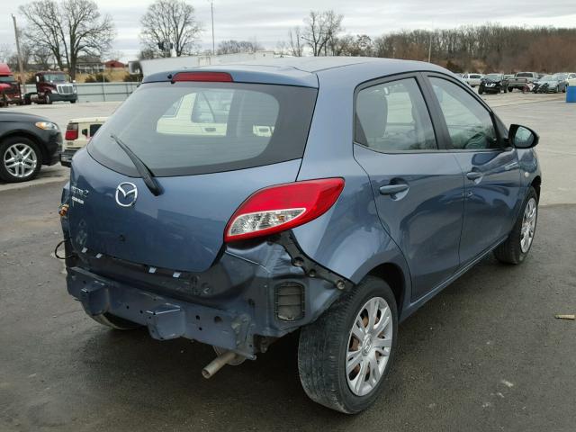 JM1DE1KY9E0172238 - 2014 MAZDA MAZDA2 SPO BLUE photo 4