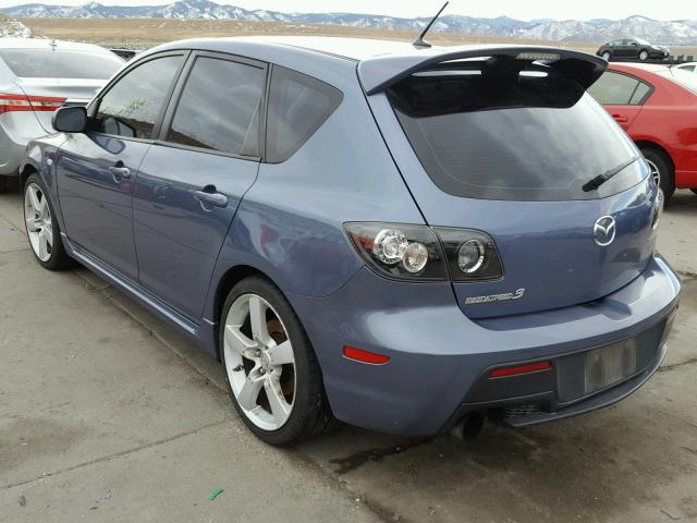 JM1BK34L381828753 - 2008 MAZDA SPEED 3 BLUE photo 3
