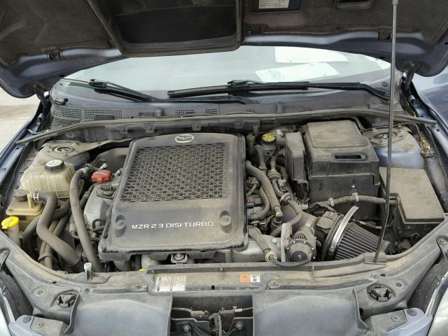 JM1BK34L381828753 - 2008 MAZDA SPEED 3 BLUE photo 7