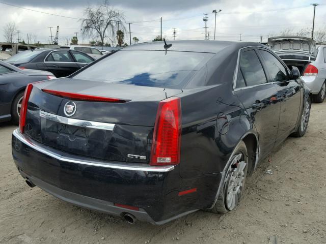 1G6DF577180133669 - 2008 CADILLAC CTS BLACK photo 4