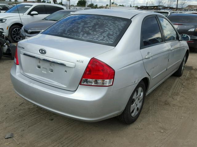 KNAFE122X85500050 - 2008 KIA SPECTRA EX SILVER photo 4