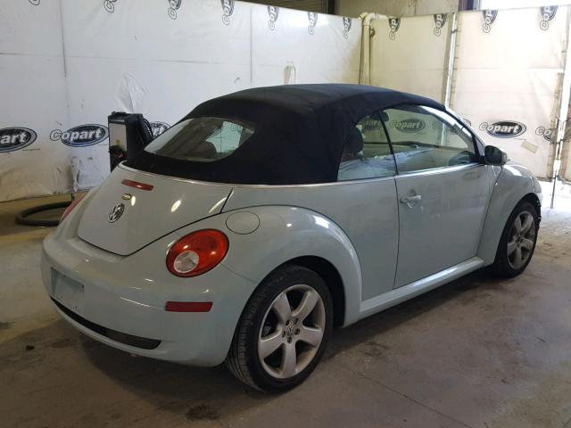 3VWSF31Y46M304254 - 2006 VOLKSWAGEN NEW BEETLE BLUE photo 4