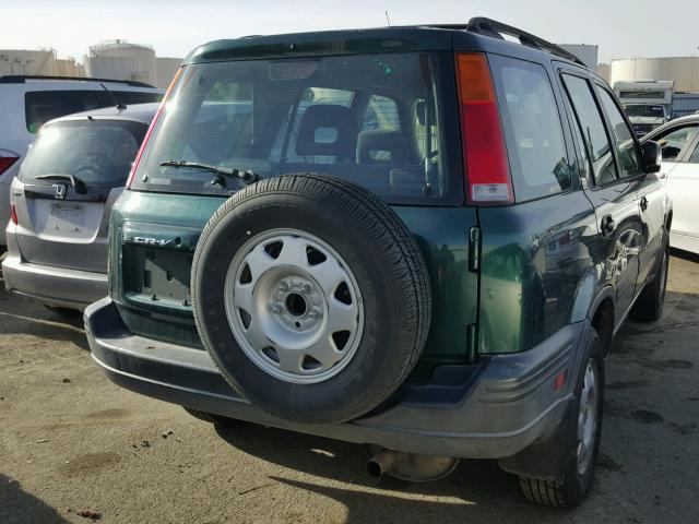 JHLRD184XYC043766 - 2000 HONDA CR-V LX GREEN photo 4