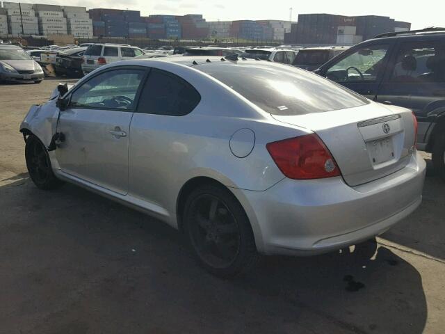 JTKDE177660090767 - 2006 TOYOTA SCION TC SILVER photo 3