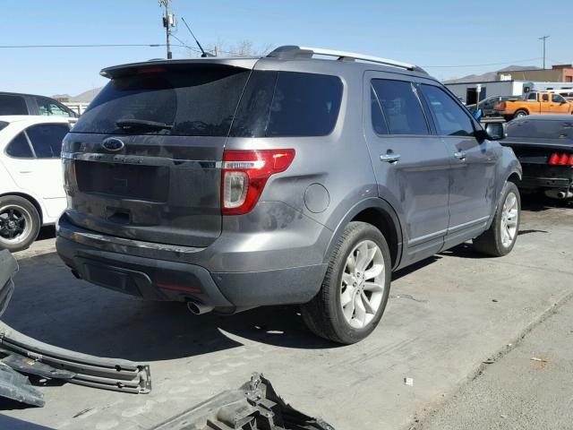 1FMHK7F88CGA82747 - 2012 FORD EXPLORER L GRAY photo 4