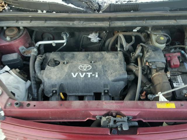 JTLKT324064099359 - 2006 TOYOTA SCION XB MAROON photo 7