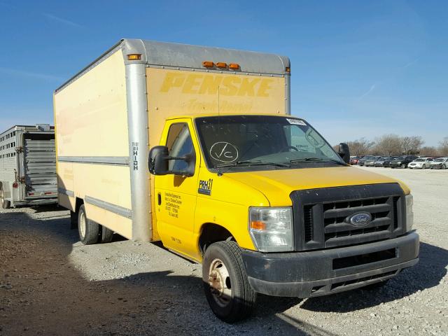 1FDWE35L08DA76091 - 2008 FORD ECONOLINE YELLOW photo 1