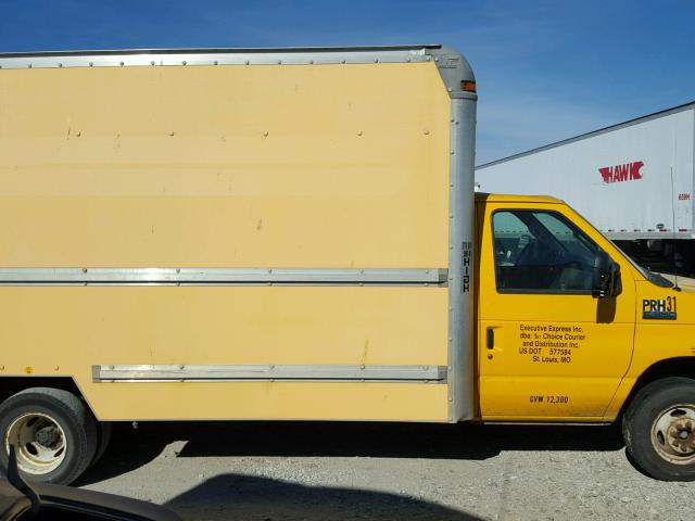 1FDWE35L08DA76091 - 2008 FORD ECONOLINE YELLOW photo 9