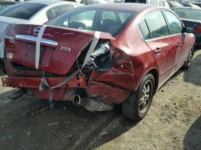 1N4AL21E68N421761 - 2008 NISSAN ALTIMA 2.5 BURGUNDY photo 4