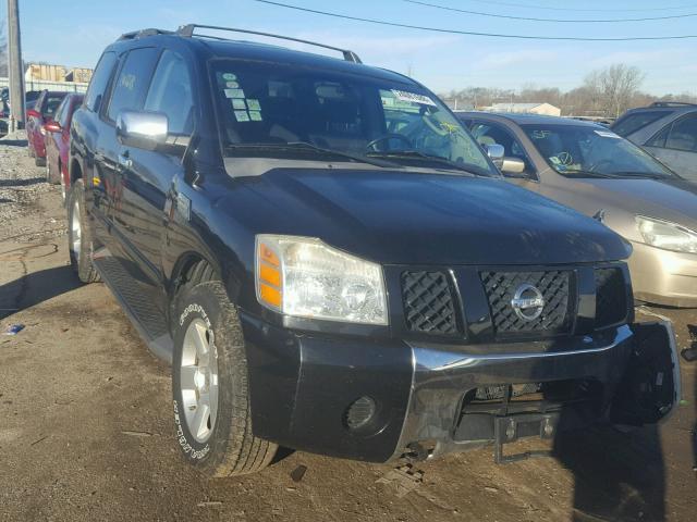 5N1AA08B94N729836 - 2004 NISSAN ARMADA SE BLACK photo 1