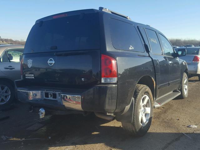 5N1AA08B94N729836 - 2004 NISSAN ARMADA SE BLACK photo 4