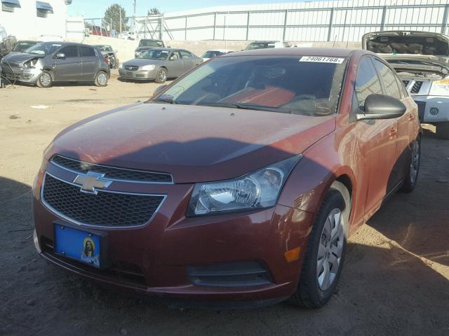 1G1PD5SH8C7267782 - 2012 CHEVROLET CRUZE LS BROWN photo 2