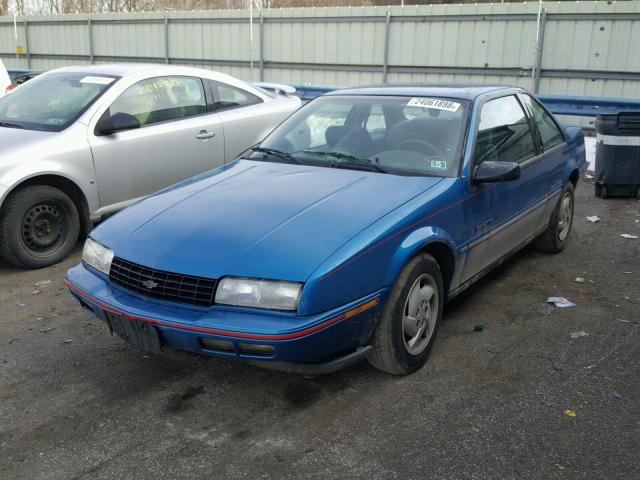 1G1LV1343NY115065 - 1992 CHEVROLET BERETTA BLUE photo 2