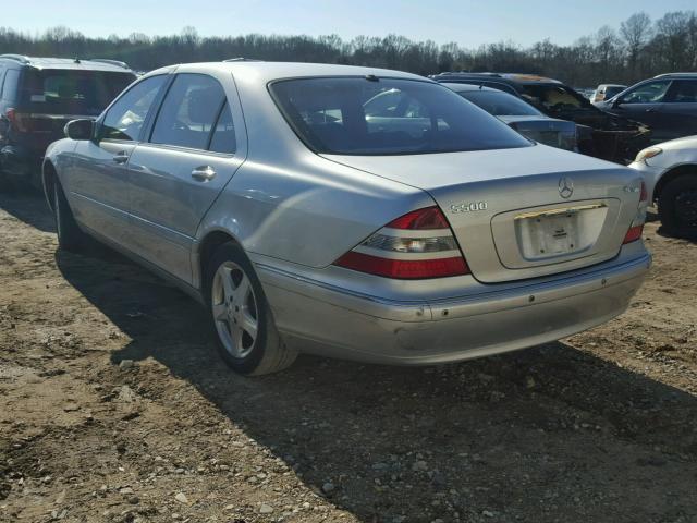 WDBNG75J14A416228 - 2004 MERCEDES-BENZ S 500 SILVER photo 3