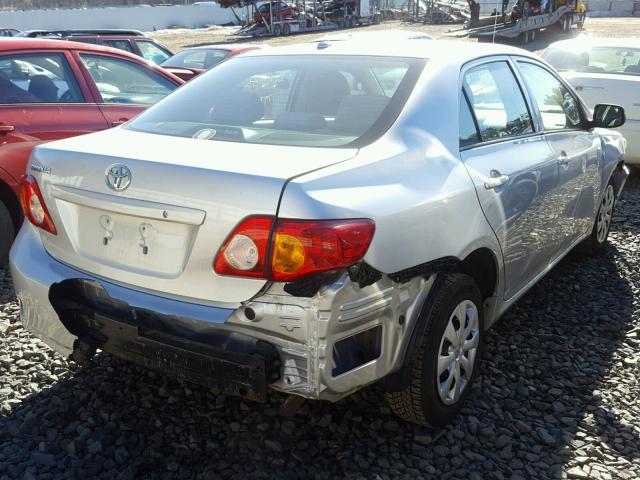 2T1BU40E69C160385 - 2009 TOYOTA COROLLA BA GRAY photo 4