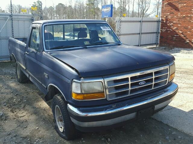 1FTEF14N5PNB17876 - 1993 FORD F150 BLUE photo 1