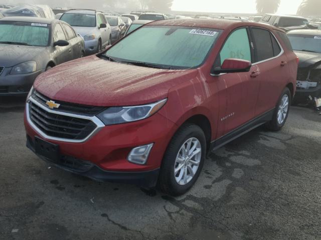 2GNAXJEV7J6147135 - 2018 CHEVROLET EQUINOX LT RED photo 2