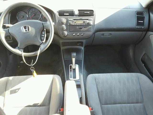 2HGES16545H534583 - 2005 HONDA CIVIC LX BLUE photo 9