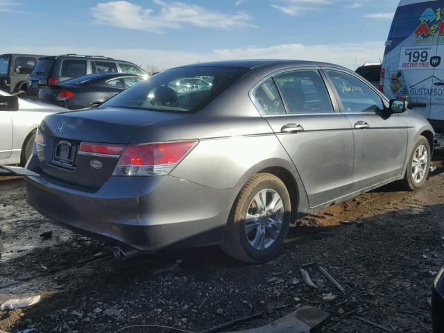 1HGCP2F46BA149641 - 2011 HONDA ACCORD LXP GRAY photo 4