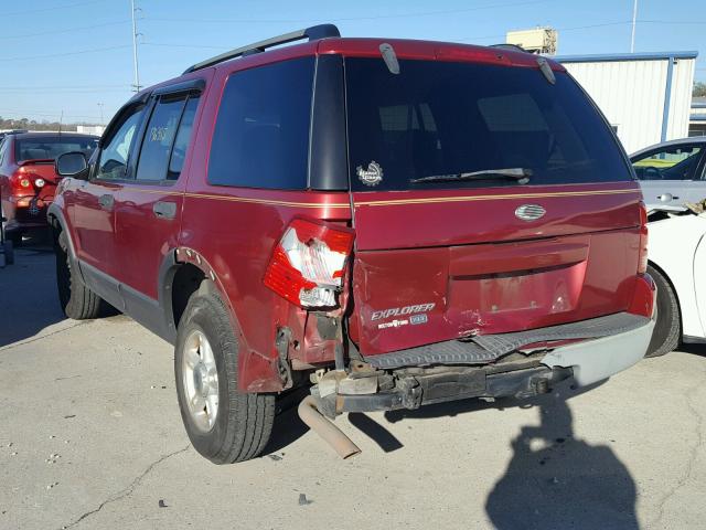 1FMZU63K63UB33897 - 2003 FORD EXPLORER X RED photo 3