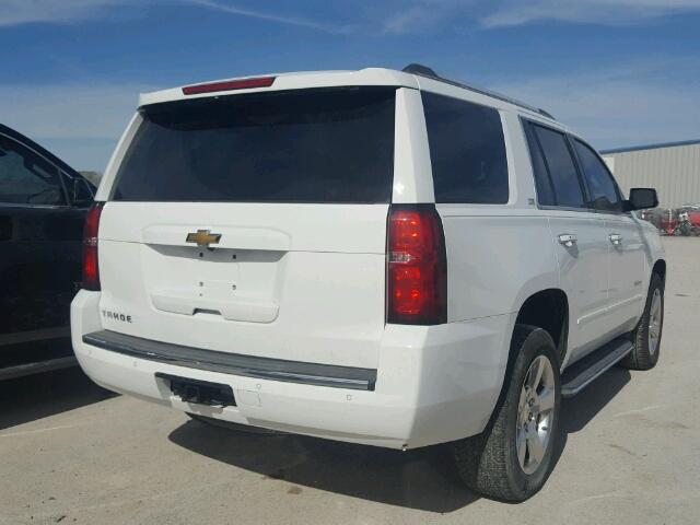 1GNSCCKC9FR221388 - 2015 CHEVROLET TAHOE C150 WHITE photo 4