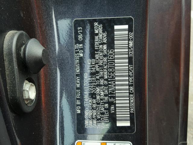 JF1ZNAA15E8701606 - 2014 TOYOTA SCION FR-S გრაფიტი ფოტო 10