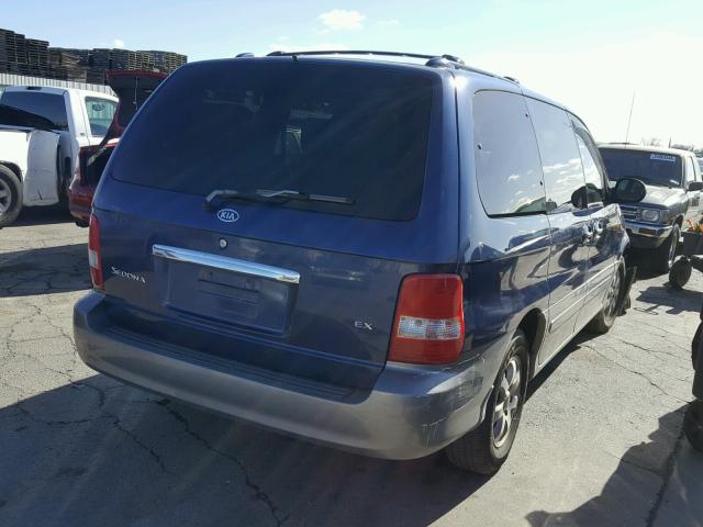 KNDUP131946552641 - 2004 KIA SEDONA EX TWO TONE photo 4