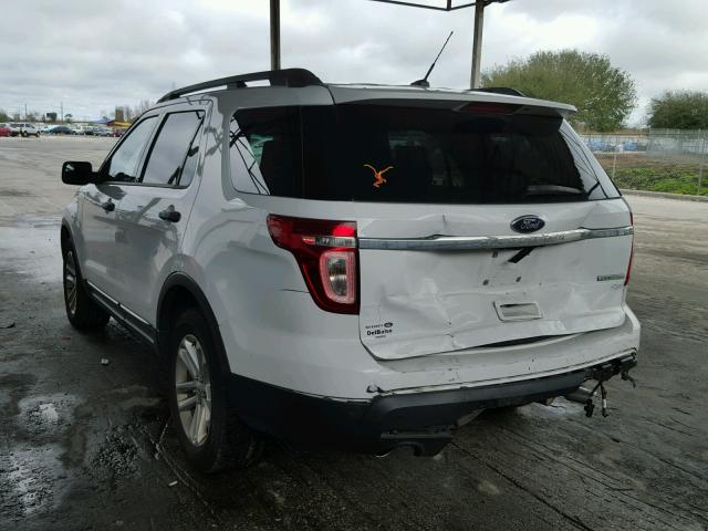 1FM5K7B93FGB62592 - 2015 FORD EXPLORER WHITE photo 3