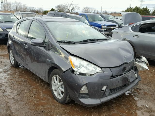 JTDKDTB30D1040021 - 2013 TOYOTA PRIUS C GRAY photo 1