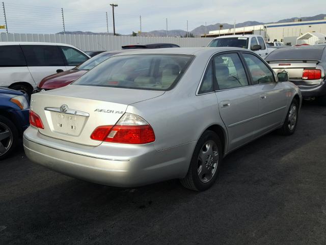 4T1BF28B23U302844 - 2003 TOYOTA AVALON XL SILVER photo 4